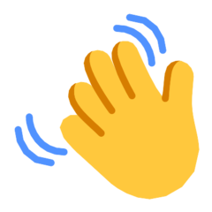 Waving hand icon